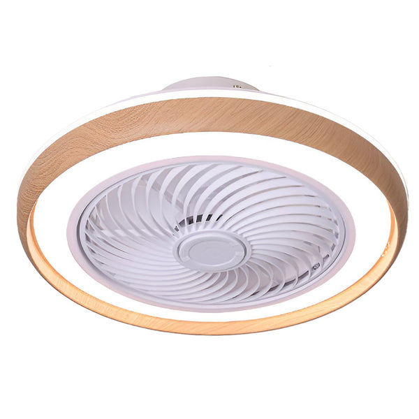 Round Ultra Thin Mute Led Bladeless Ceiling Fan