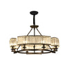 Round Metal Crystal Chandelier Ha098815