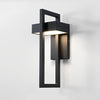 Rectangular Black Outdoor Wall Lamp Ha077342