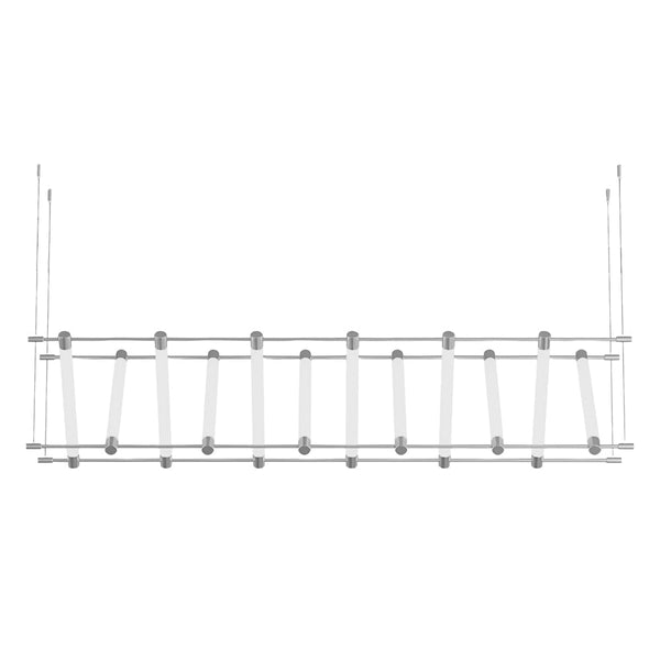 6 12 Light Acrylic Tube Geometric Long Designer Led Island Pendant Light