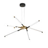 3 8 Light Led Dimmable Linear Sputnik Chandelier For Living Room