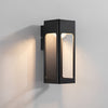 Rectangular Ip65 Waterproof 12W Led Black Modern Outdoor Wall Lamp Sconces