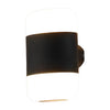 Round Up And Down Led Black Outdoor Wall Lamp Li002182