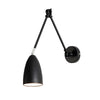 Swing Arm Wall Lamp Long 1 Bulb Rod Rocker Arm Wall Mounted Sconce With 3 Adjustable Joints