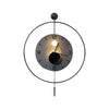 Battery Operated Round Led Hanging Metal Wall Clock