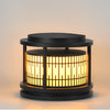 Round Solar Fence Post Lights Ha079569