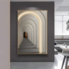Decorative Led Light Canvas Hanging Painting With Remote