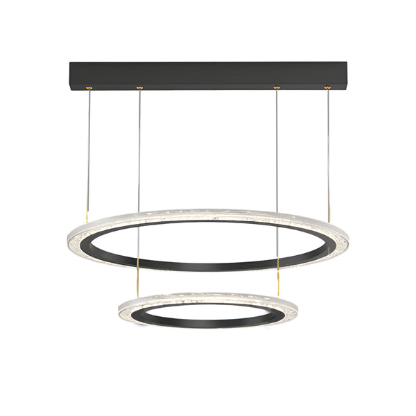 Simple Ring Three Step Dimming Circles Modern Chandelier Hanging Lights