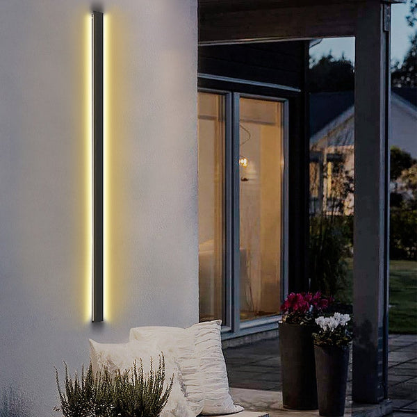 Black Long Landscape Lighting Wall Lighting Backyard Lighting Hwd00003