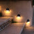 4 Pcs Dusk To Dawn Sensor Step Lights Outdoor Warm White Led Solar Stair Lighting