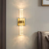 Long Strip Bubbles Crystal Shade Led Up Down Lighting Modern Wall Lamp