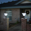 Square Retro Solar Fence Post Light Ha081283