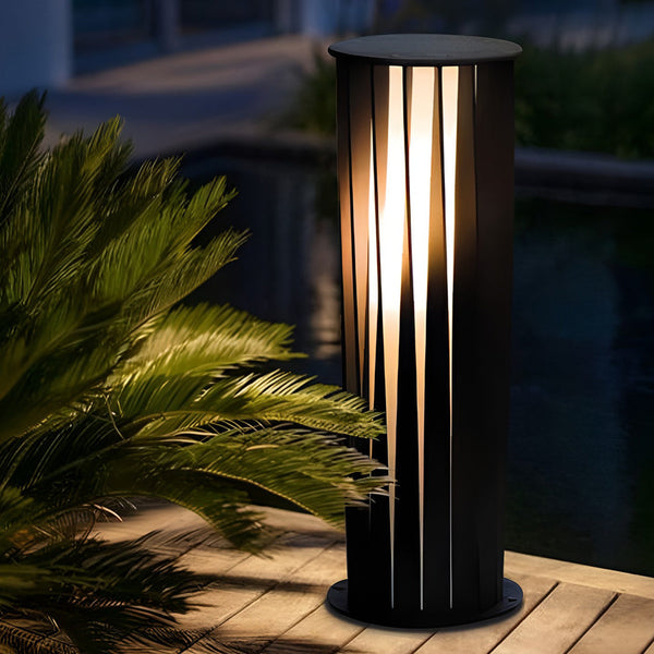 Cylindrical Led Waterproof Solar Pathway Lights