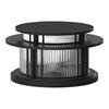 Round Modern Solar Fence Post Lights Ha076150