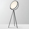 Black Metal And Rotating Led Tripod Floor Lamp