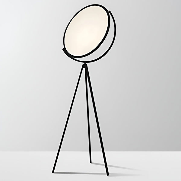 Black Metal And Rotating Led Tripod Floor Lamp