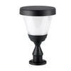 Round Modern Solar Fence Post Light Ha076261