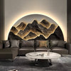 Semicircular Led Lighting Wall Decorative Painting