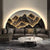 Semicircular Led Lighting Wall Decorative Painting