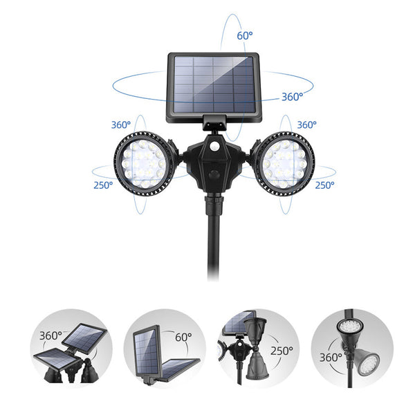 2 Lights Motion Sensor Solar Lawn Lights Li002294
