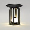 Set Of Waterproof Outdoor Table And Solar Floor Lamp