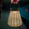 Portable Rattan Solar Outdoor Lantern Ha085493