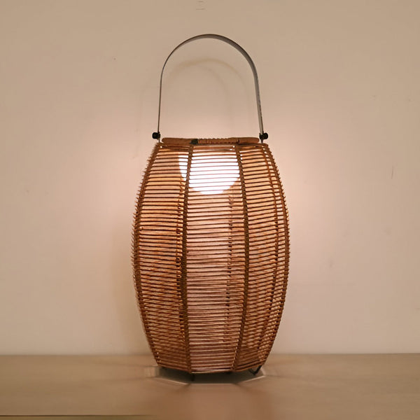 Rattan Lantern Shaped Outdoor Floor Lamp Li002033