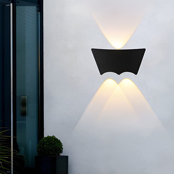 Led Up And Down Lights Waterproof Black Modern Wall Washer Light