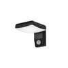 Black Motion Sensor Outdoor Wall Light Rotatable