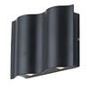 Arc Waterproof Wave Wall Sconces Outdoor Cool Led Up And Down Wall Mounted Lights