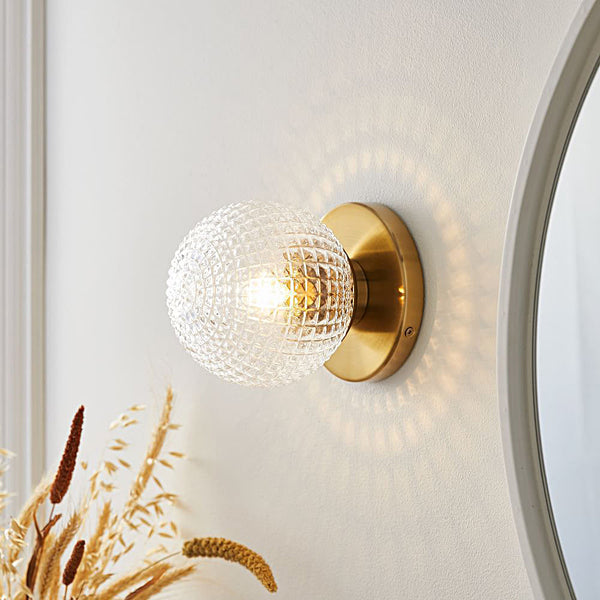 Unique Glass Ball Wall Light Fixture Li002699