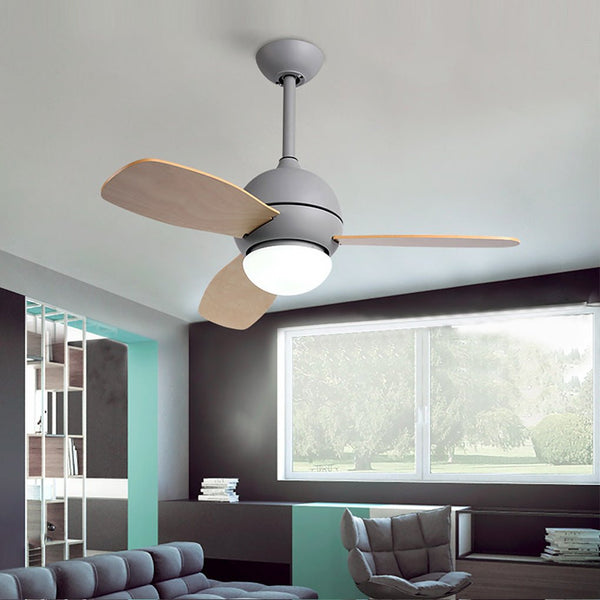 36 Inches Nordic Minimalist Led Remote Control Ceiling Fan Light For Living Room Dining Room