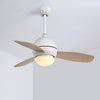 36 Inches Nordic Minimalist Led Remote Control Ceiling Fan Light For Living Room Dining Room
