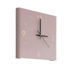 Square Metal Silent Backlit Led Corner Wall Clock Modern Wall Decor
