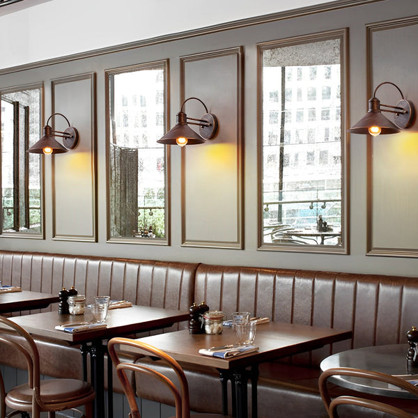 Conical Industrial Style Outdoor Wall Lamp Ha076375