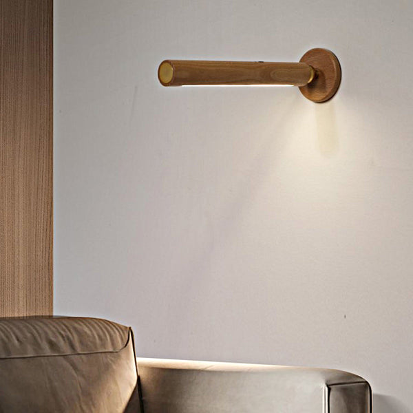 Rotation Wood Led Portable Magnetic Usb Touch Night Light