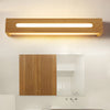 Rectangular Wood Waterproof Led Nordic Wall Lamp