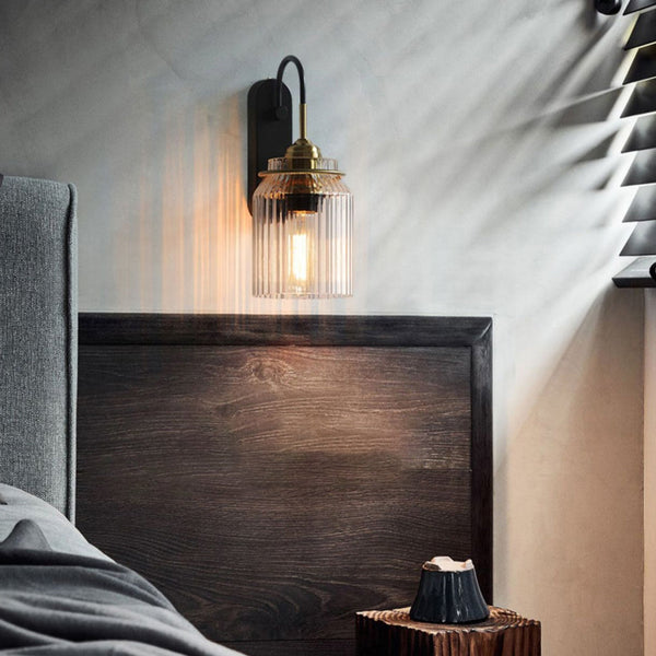 Round Glass Shade Wall Sconce Ha097918