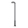 Round Waterproof Smart Remote Control Led Solar Lamp Post Top Lights