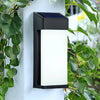 Rectangular Led Outdoor Solar Sconce Light
