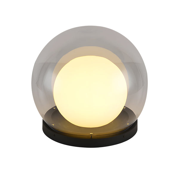 Solar Bubble Lunar Post Light Waterproof Globe Outdoor Lantern Gate Light Outdoor Lamp Landscape Light