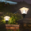 Square Retro Solar Fence Post Light Ha081283