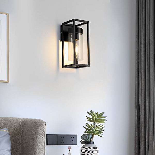 Rectangular Black Wall Lamp Ha077812