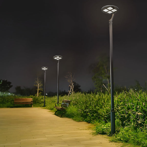 Round Waterproof Led Single Two Arm Post Top Light