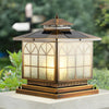 Classical Bronze Solar Post Caps Lights Li002358