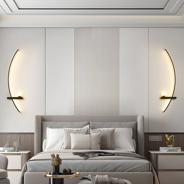 21 Curved Strip 3 Step Dimming Led Wall Sconce Lighting Wall Lamp