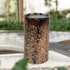 7 3 Inch H Metal Cut Out Solar Outdoor Lantern