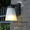 1 Light Glass Waterproof Sensor Outdoor Wall Sconce