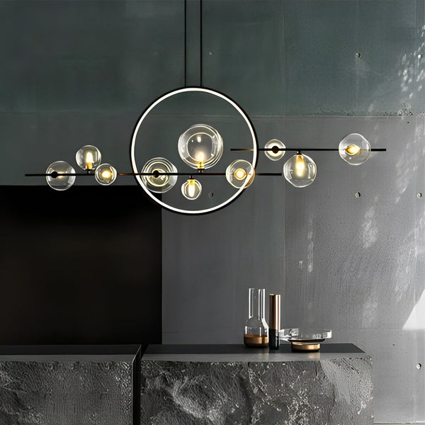 Bubbles Black Dining Room Chandeliers Ha084736