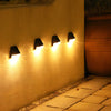 4 Pcs Dusk To Dawn Sensor Step Lights Outdoor Warm White Led Solar Stair Lighting